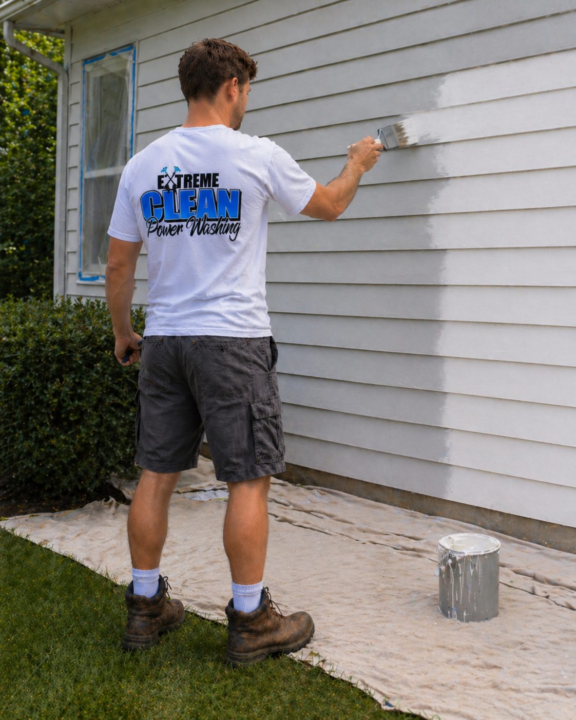 Exterior painting in Geauga County — Xtreme Clean Powerwashing house and deck painting