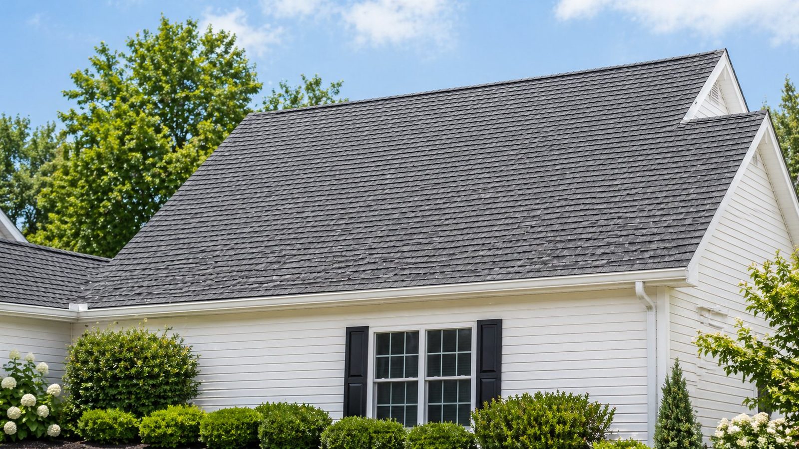 Roof cleaning result in Geauga County — Xtreme Clean Powerwashing soft-wash roof